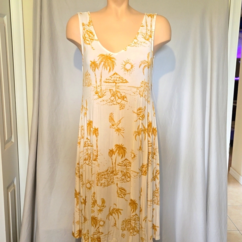 Style & Co Beachy stretchy, flowy lightweight sleeveless dress, NEW